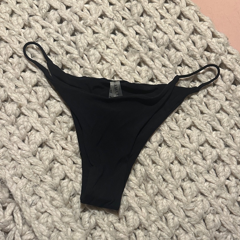 👙2/$15 SALE - Black Ribbed Bikini Bottom ONLY